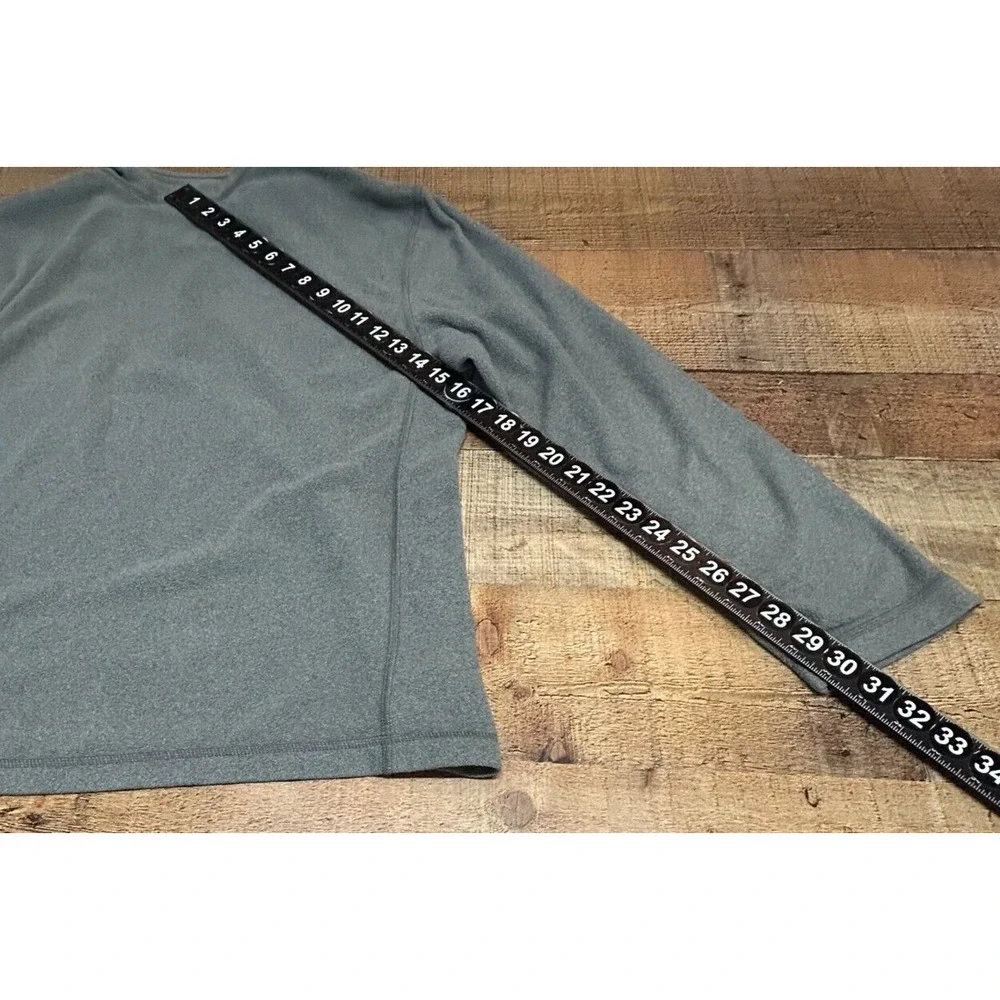 The North Face Sweater Mens‎ Large Gray Fleece 1/4 Zip Pullover Long Sleeve